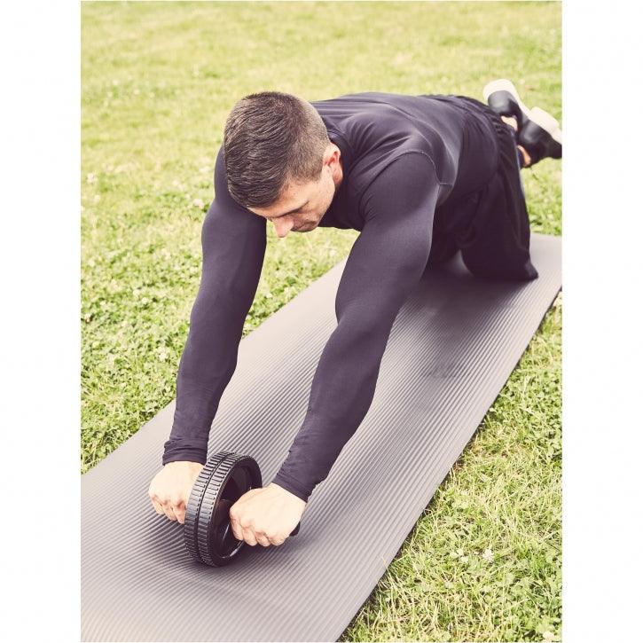 gorilla-sports-ab-roller-mit-unterlegmatte-kniematte-schwarz image 7