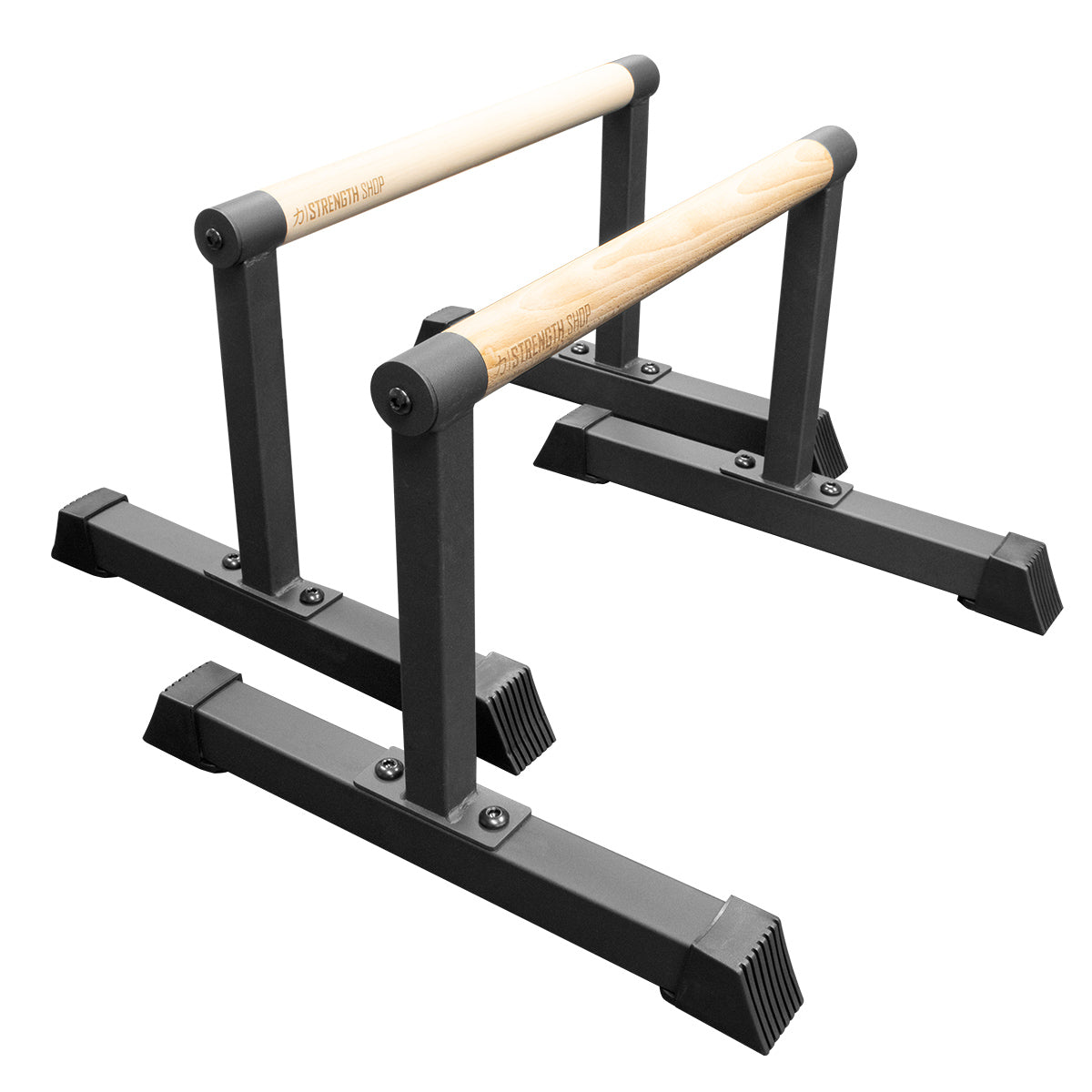 strength-shop-parallettes-st-tzbarren-holzgriff-38mm-stahlsockel-3-gr-en image 1