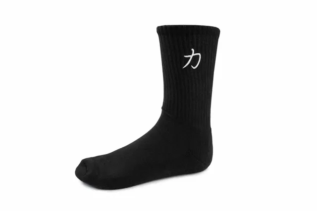 strength-shop-crew-socken-trainingssocken-baumwolle-schwarz-wei image 1