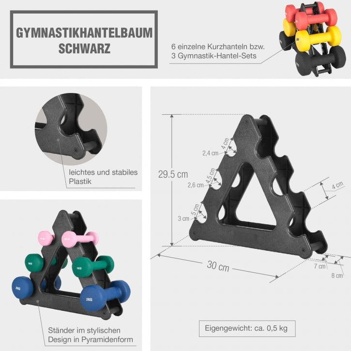 gorilla-sports-hantelst-nder-gymnastik-f-r-6-hanteln-pyramide-schwarz image 3