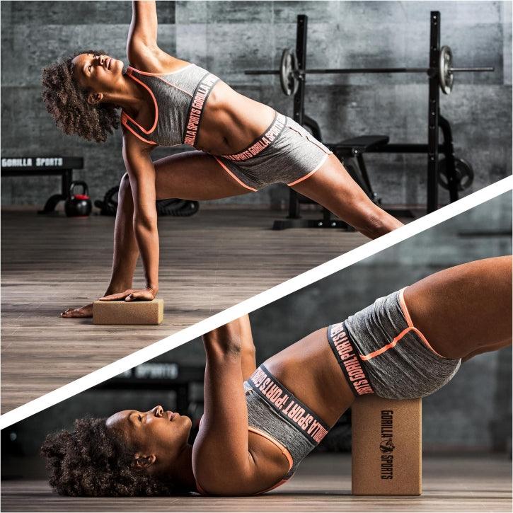 gorilla-sports-yoga-block-aus-kork-22-5-x-15-x-7-5-cm image 2