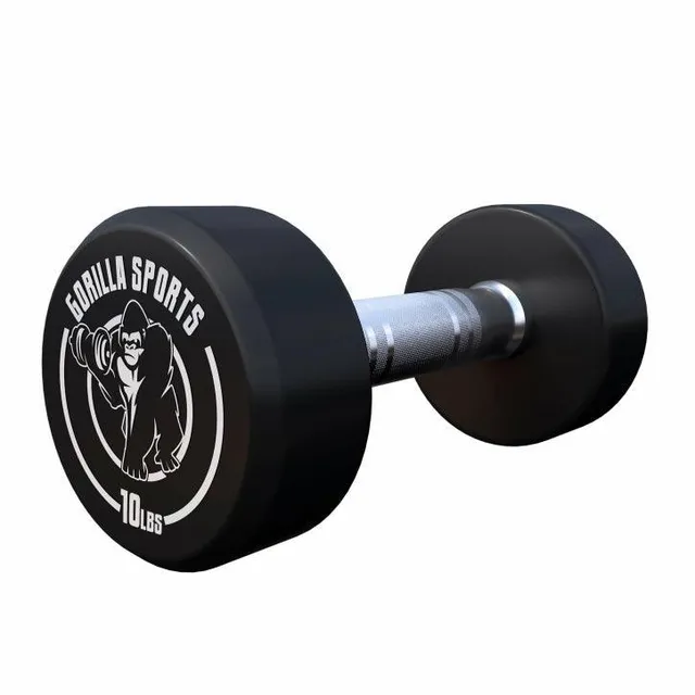 gorilla-sports-kurzhantel-gummi-2-5-27-2-kg-5-60-pfund-gusseisen-verchromt image 1