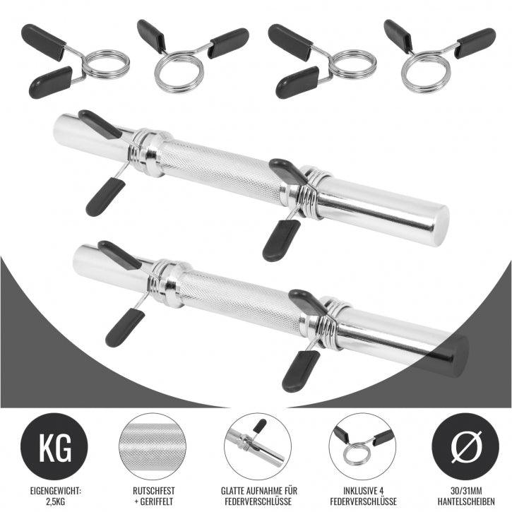 gorilla-sports-kurzhantelstange-35-cm-42-cm-chrom-mit-verschl-ssen image 6