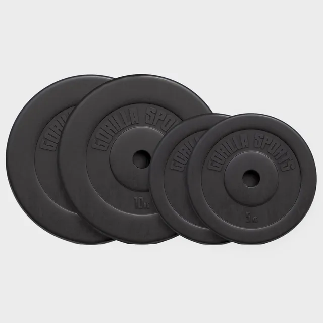 gorilla-sports-hantelscheibe-30-31-mm-kunststoff-1-25-15-kg image 1