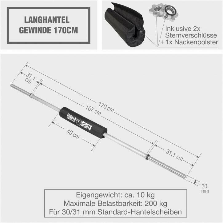 gorilla-sports-langhantel-170-cm-mit-nackenpolster-und-sternverschl-ssen image 4