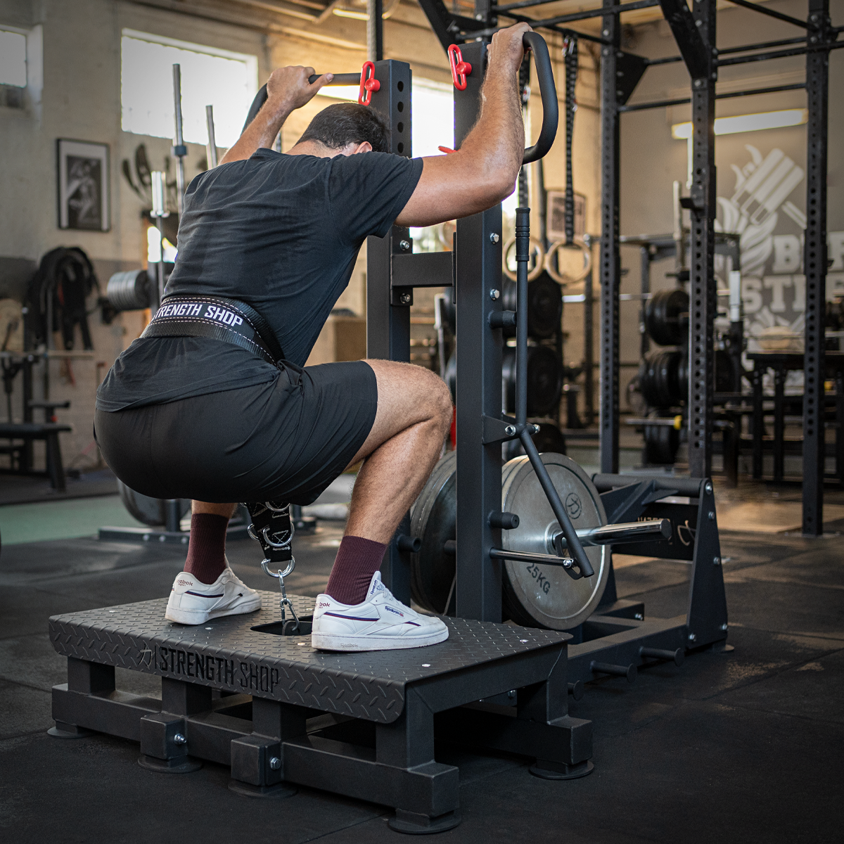 strength-shop-riot-belt-squat-machine-inkl-beugegurt-karabiner image 2