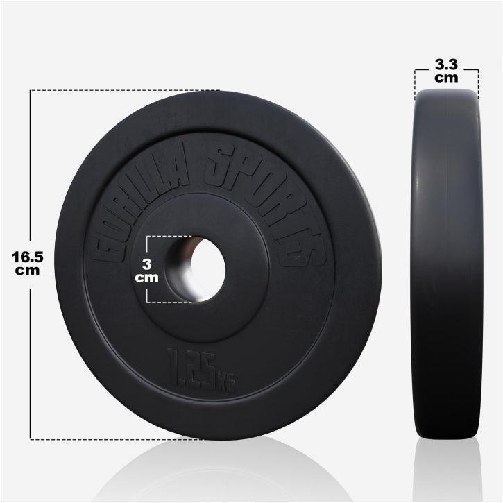 gorilla-sports-langhantel-set-kunststoff-60-130-kg-mit-sternverschl-ssen image 4