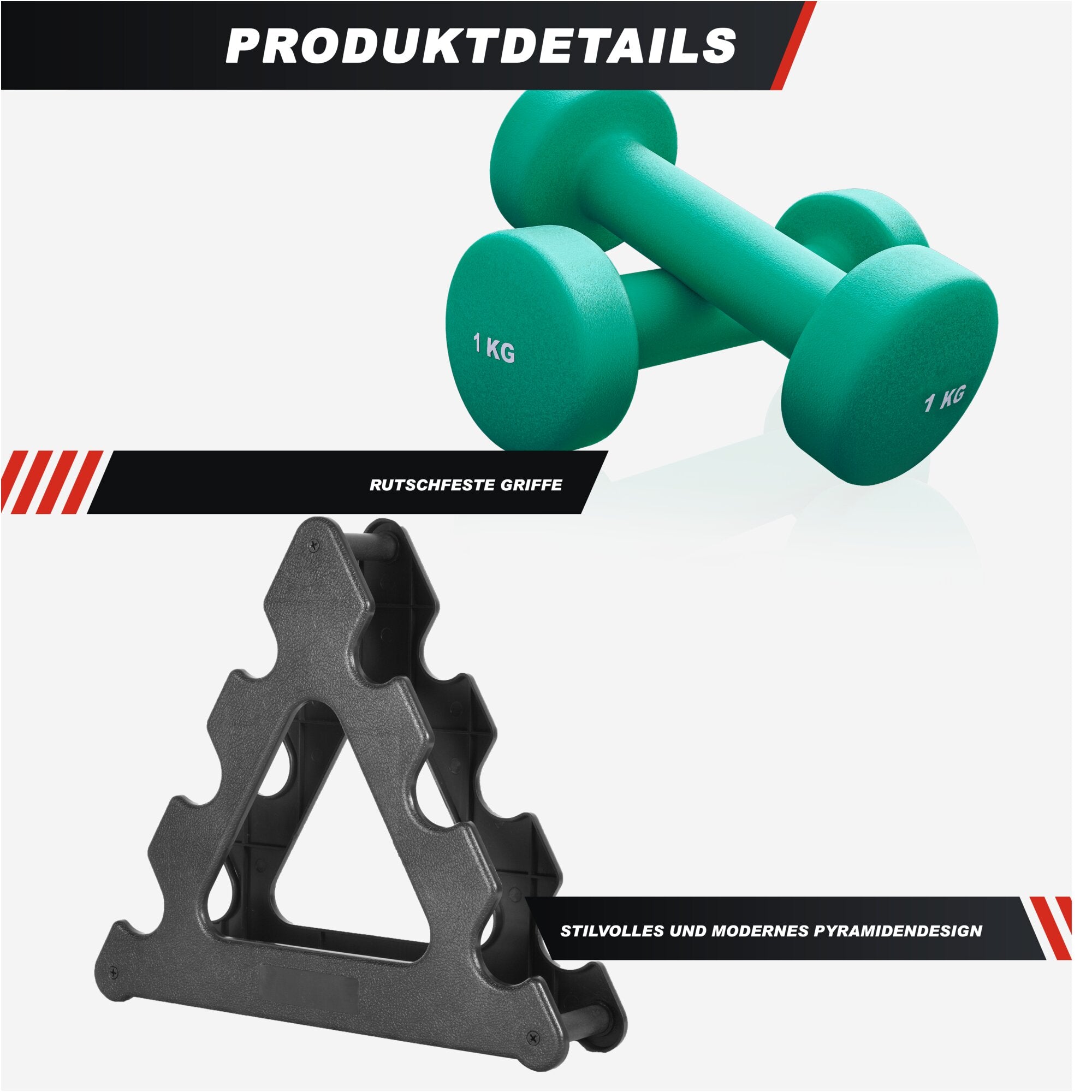 gorilla-sports-kurzhanteln-gymnastik-neopren-rund-1-10-kg image 3