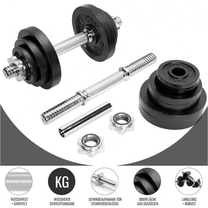 gorilla-sports-hantelset-2in1-gusseisen-22-kg-verstellbar image 3