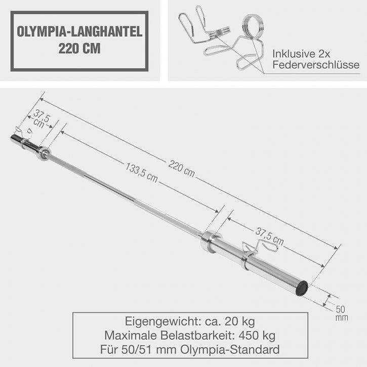 gorilla-sports-olympia-langhantel-set-bumper-plates-140-kg image 7