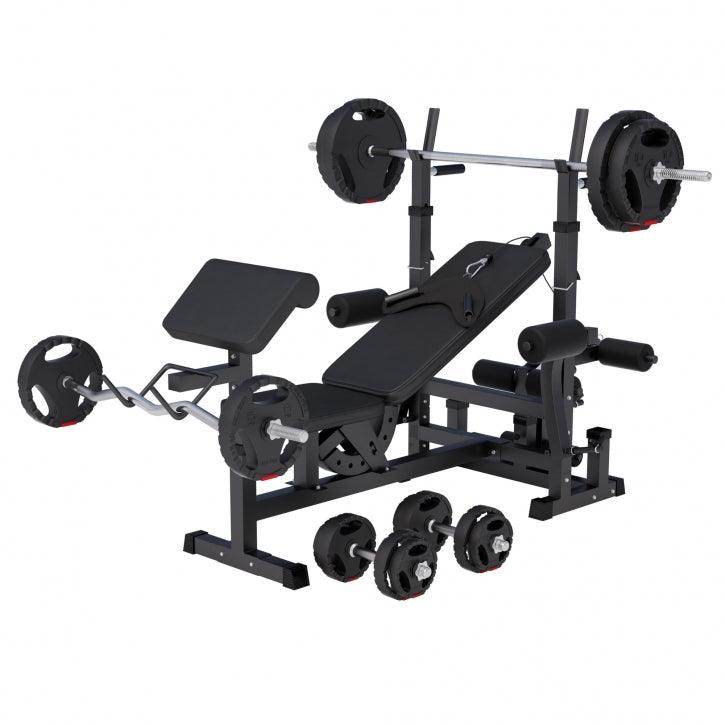 gorilla-sports-kraftstation-universal-inkl-langhantel-set-kunststoff-gripper-100-2 image 3