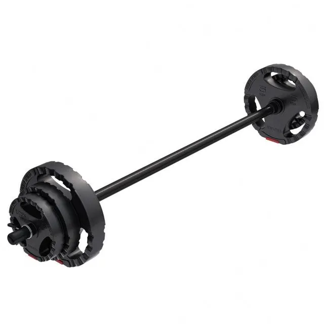 gorilla-sports-langhantel-set-aerobic-kunststoff-20-kg-130-cm-stange image 1