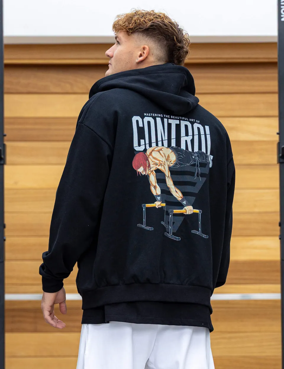 gornation-anime-oversized-zip-hoodie-control-limited-edition-baumwolle image 1