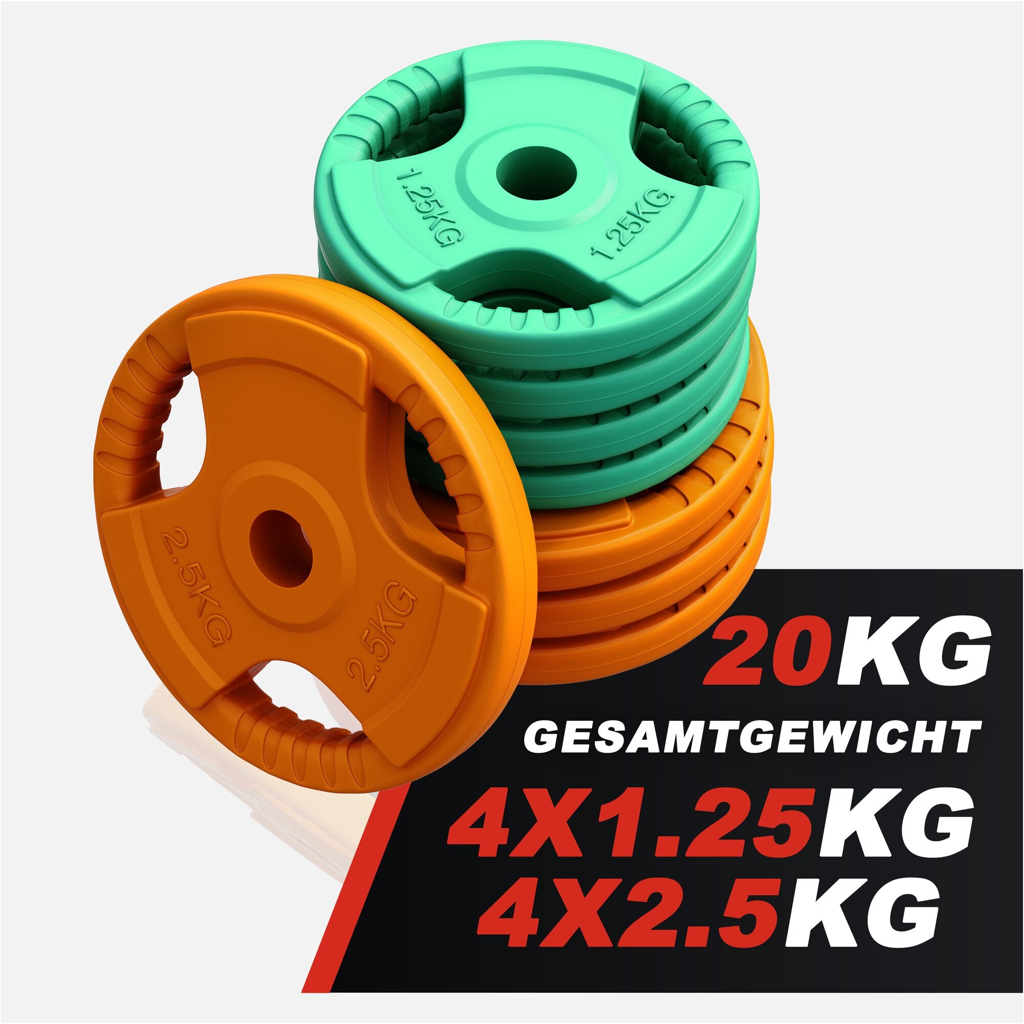 gorilla-sports-kurzhantel-set-gummi-gripper-20-kg-mit-verschl-ssen image 3