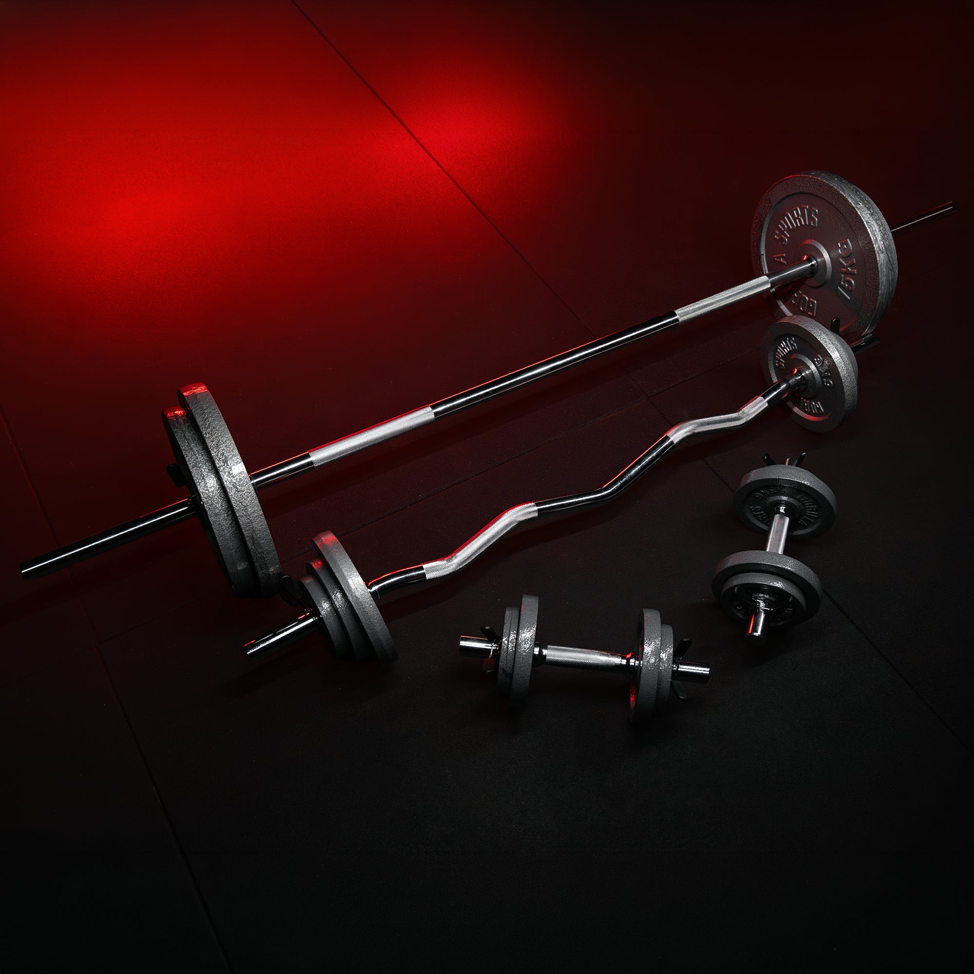gorilla-sports-langhantel-set-gusseisen-108-kg-mit-federverschl-ssen image 3