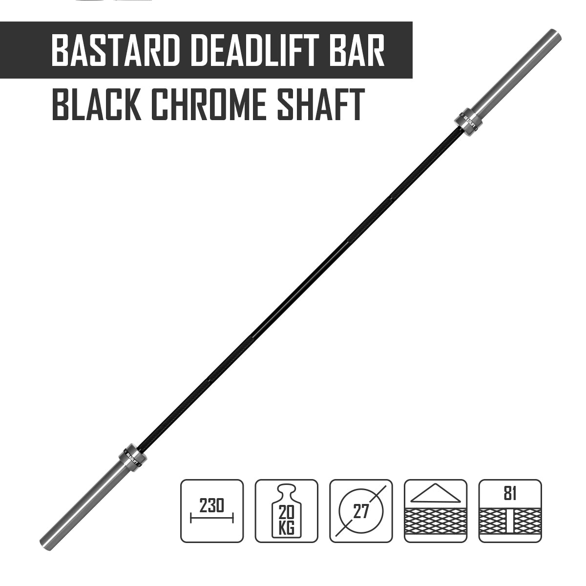 strength-shop-bastard-deadlift-bar-kreuzhebe-langhantel-mit-schwarzem-chromschaf image 3
