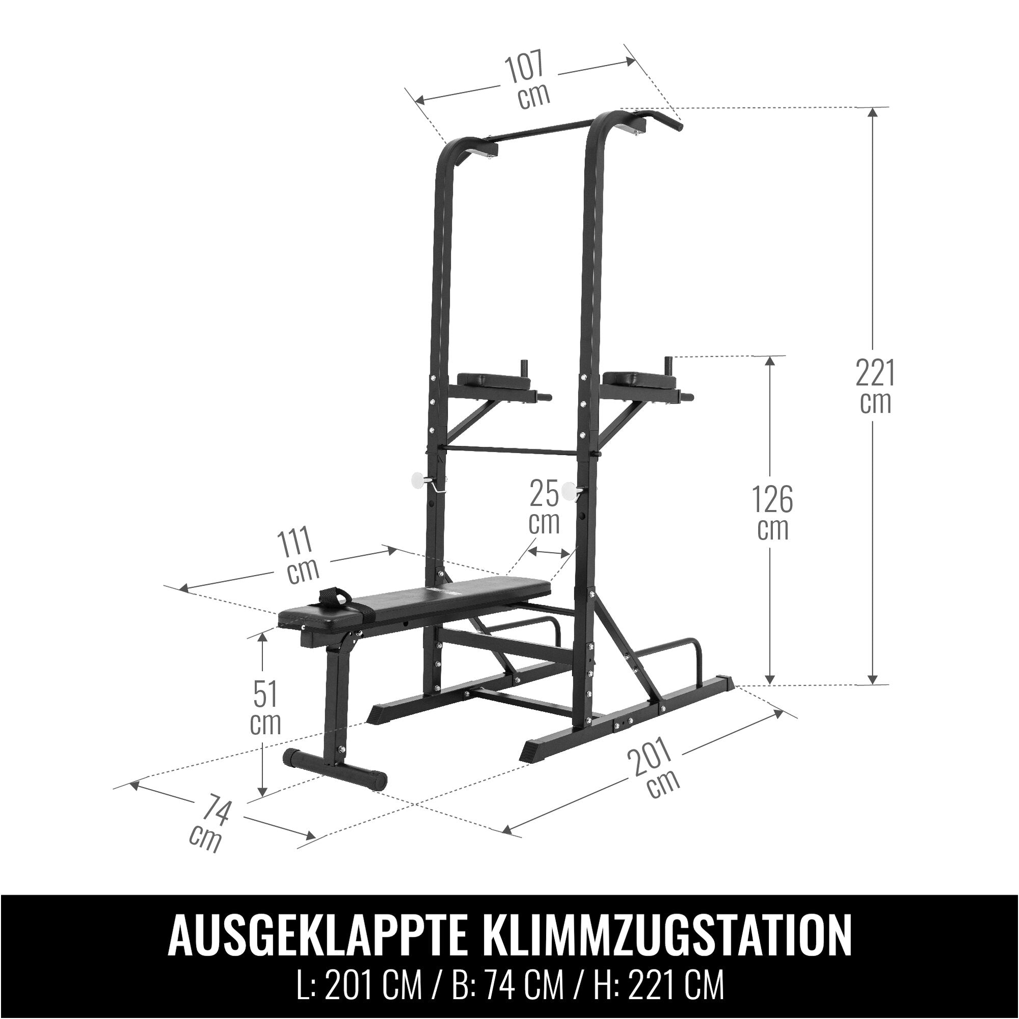 gorilla-sports-multistation-schwarz-dip-station-mit-klimmzugstange-und-hantelban image 7