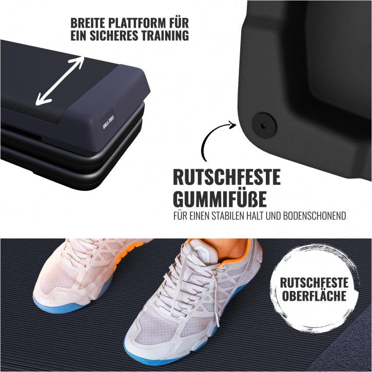 gorilla-sports-aerobic-stepper-steppbrett-mit-rutschfester-gummimatte image 5