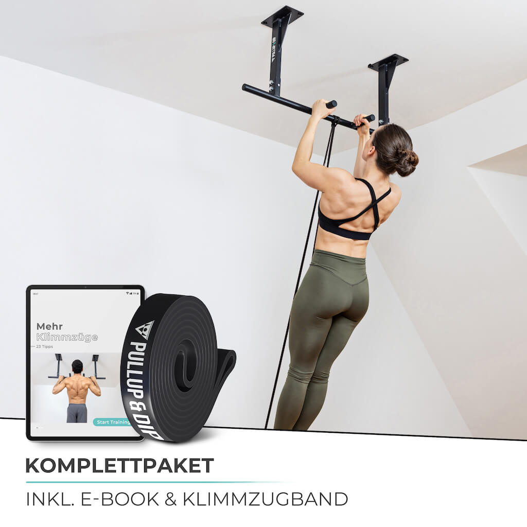 pullup-dip-klimmzugstange-decke-inkl-klimmzugband image 6