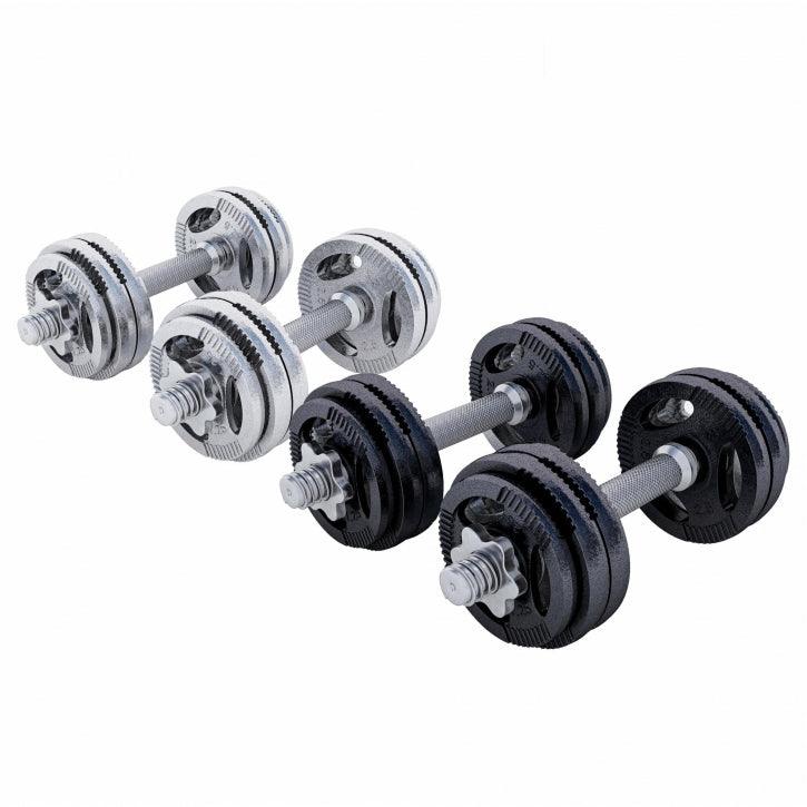 gorilla-sports-kurzhantel-set-gusseisen-gripper-30-kg-mit-sternverschl-ssen image 1