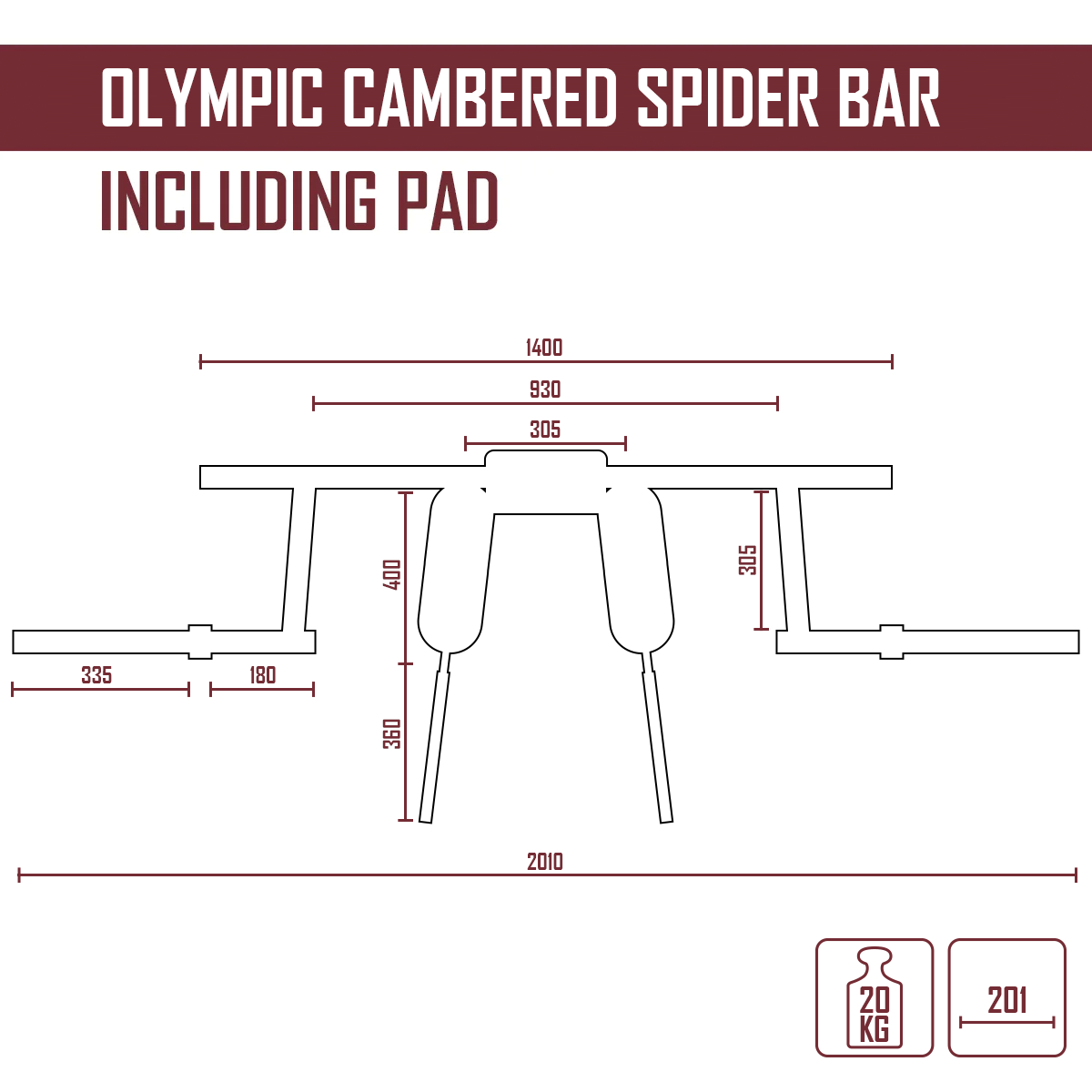 strength-shop-olympic-cambered-spider-bar-speziallanghantel image 2