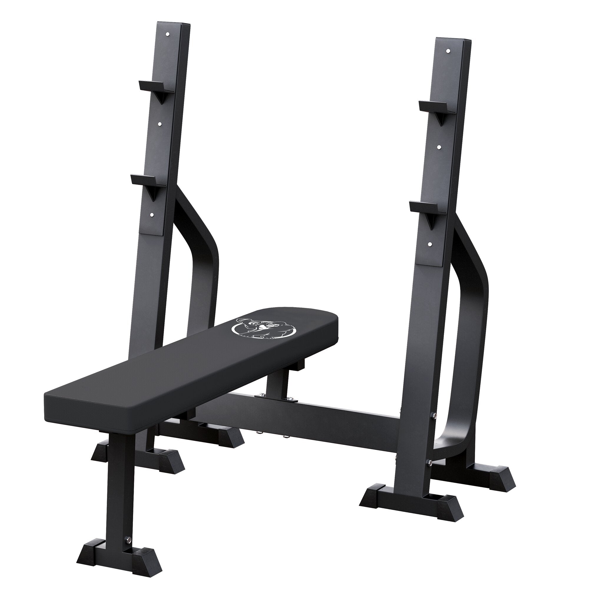 gorilla-sports-hantelbank-mit-2-ablagen-massive-dr-ckerbank image 1