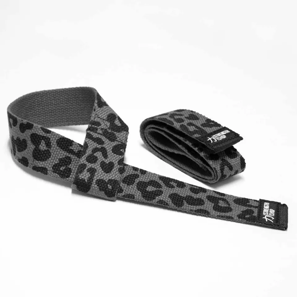 strength-shop-originals-lifting-straps-dark-leo-cotton-zughilfen-paar image 1