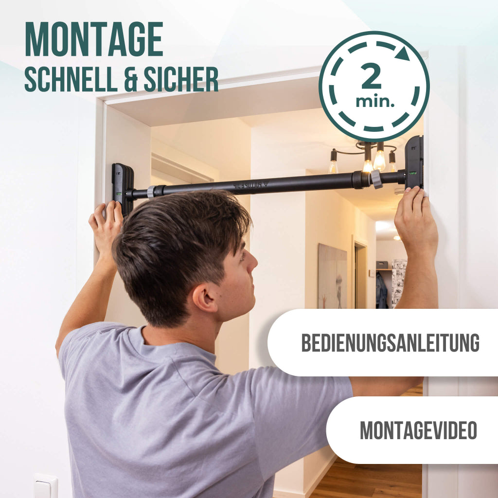 pullup-dip-t-rreck-klimmzugstange-set-teleskop-mit-b-ndern-guides image 6