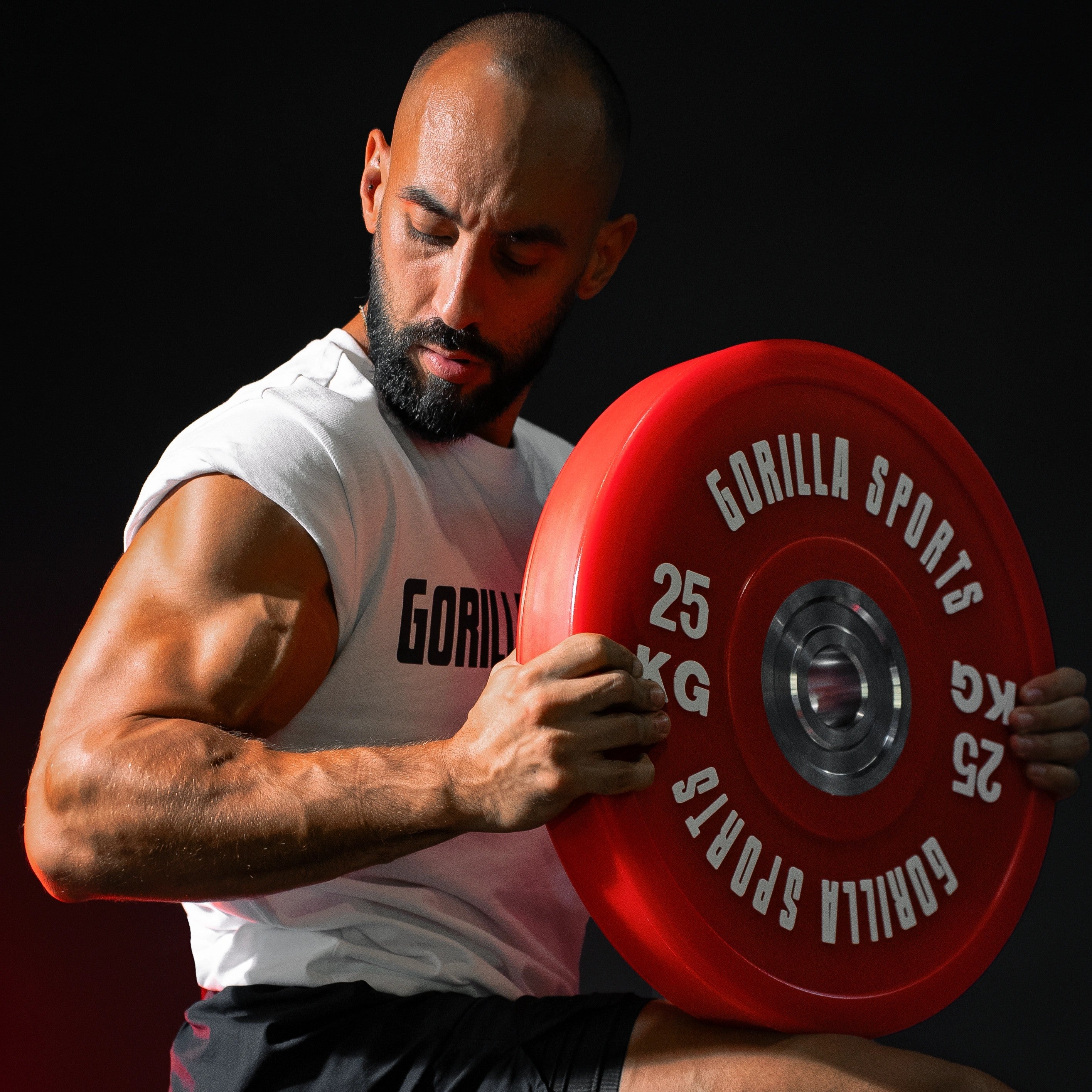 gorilla-sports-bumper-plates-gummi-olympia-pro-5-25-kg-50-51-mm image 4