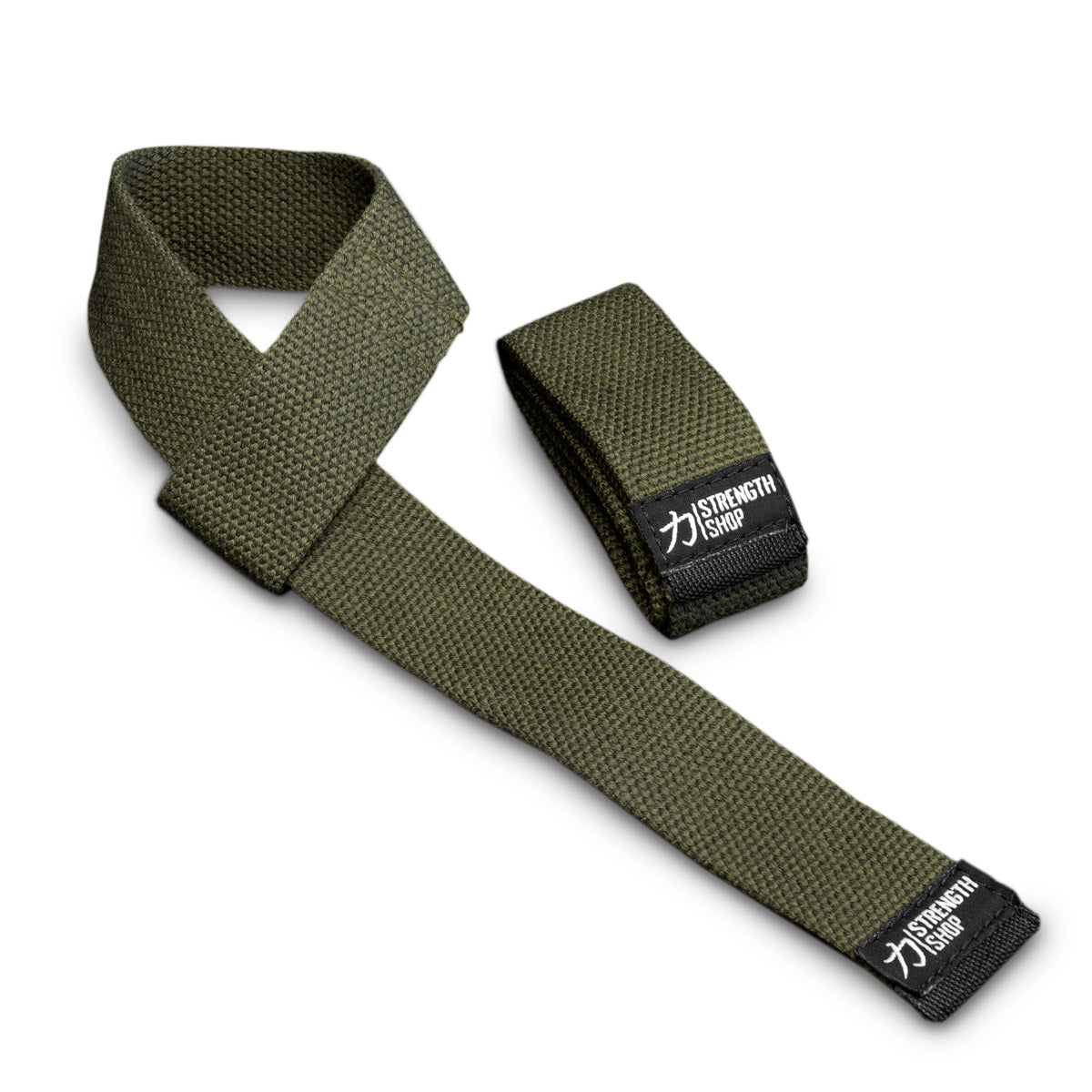 strength-shop-originals-zughilfen-khaki-baumwolle-lifting-straps-paar image 1