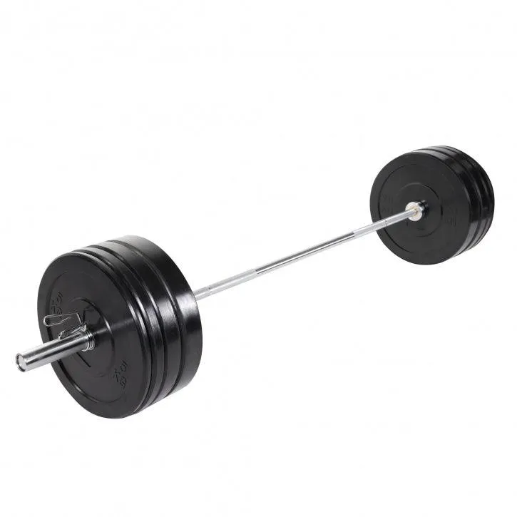 gorilla-sports-olympia-langhantel-set-bumper-plates-140-kg image 1