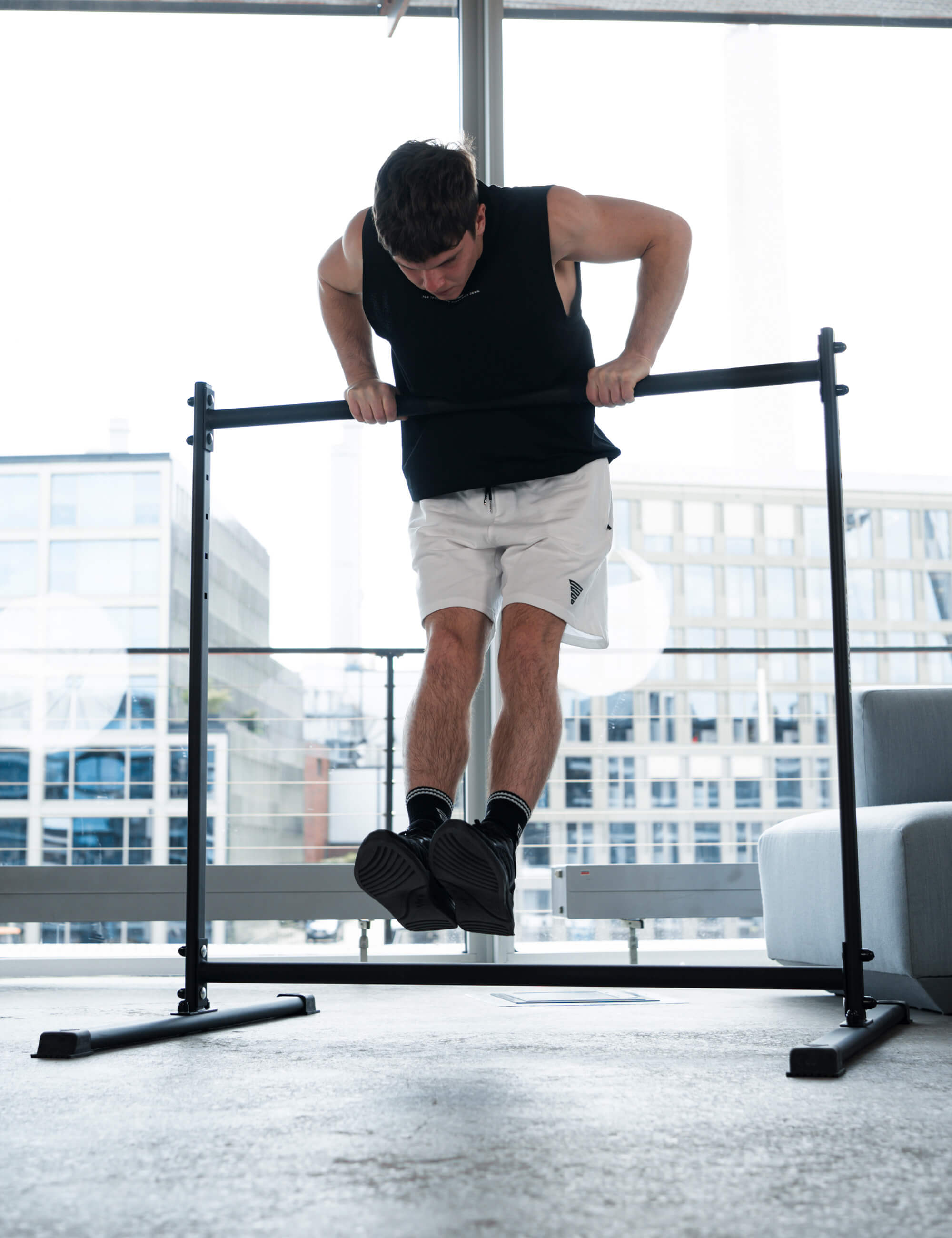 gornation-static-bar-h-henverstellbare-dip-statik-stange-mit-doppel-querstange image 6