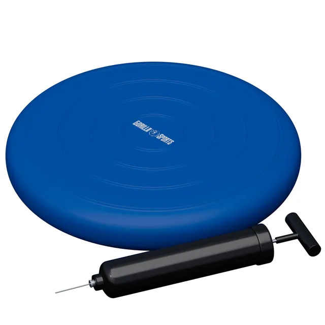 gorilla-sports-balance-kissen-rund-inkl-luftpumpe-ballsitzkissen image 1