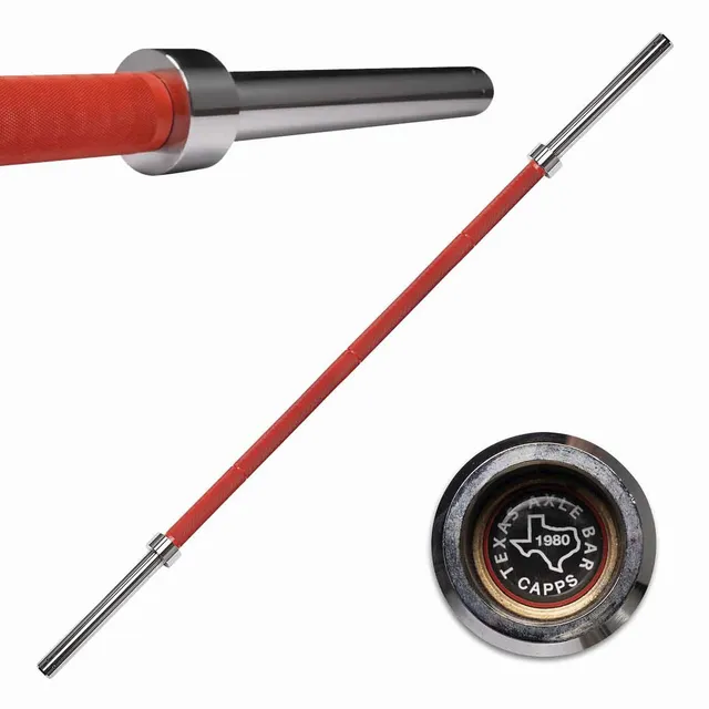 strength-shop-original-texas-fat-axle-power-bar-50mm-rotes-cerakote image 1