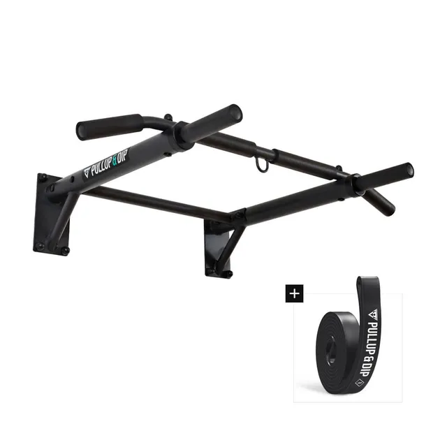 pullup-dip-klimmzugstange-wand-inkl-klimmzug-band image 1