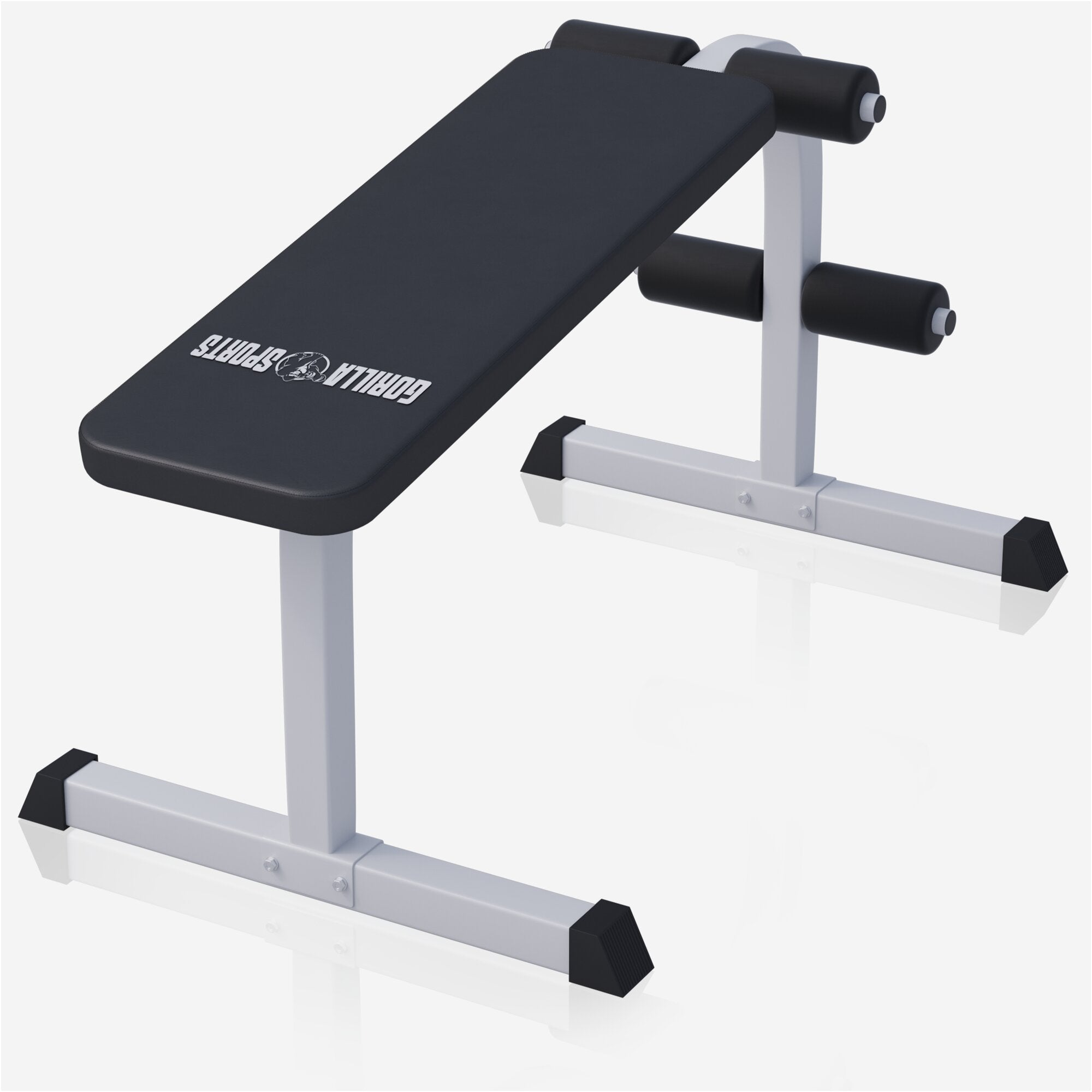 gorilla-sports-sit-up-hantelbank-wei-schwarz-flachbank image 5