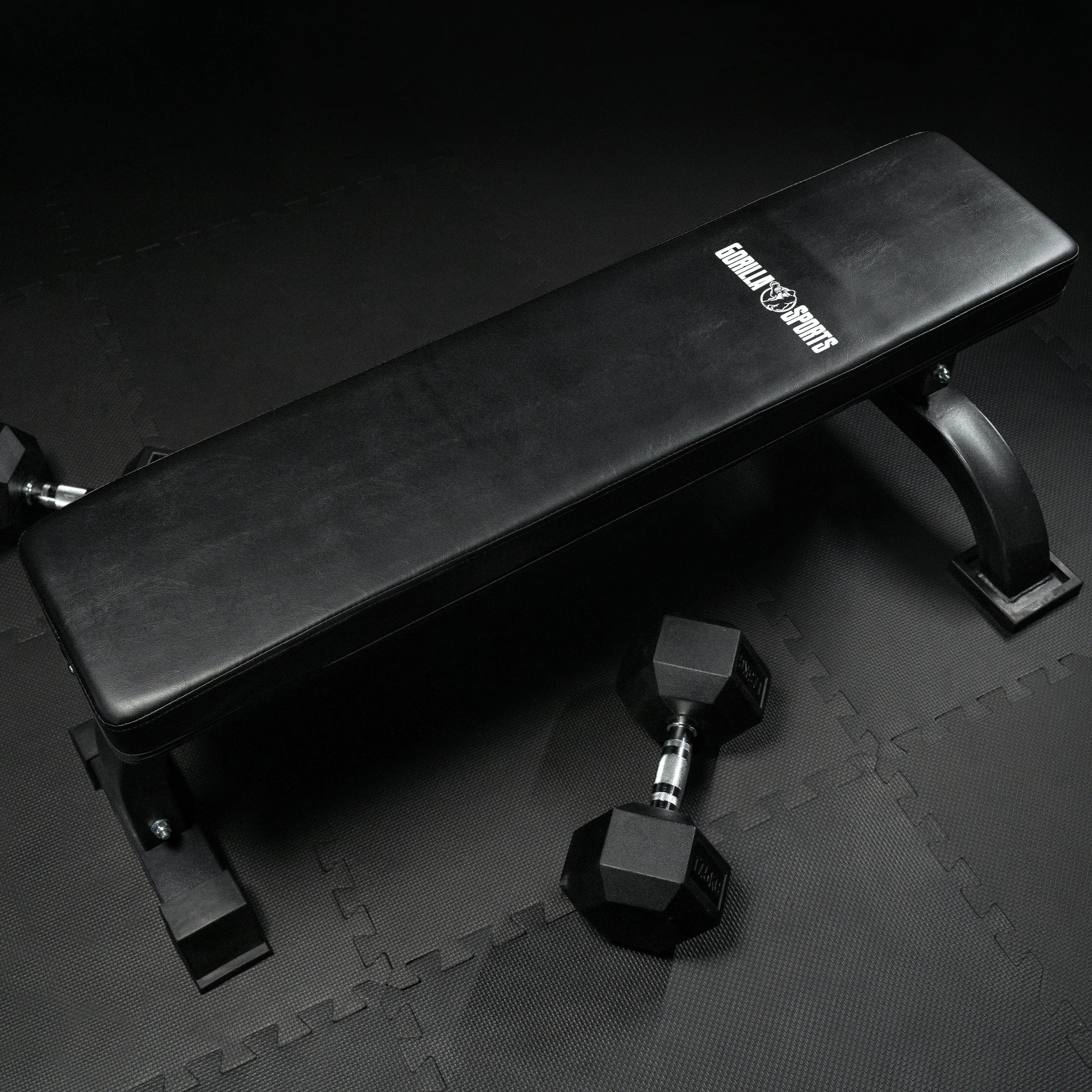 gorilla-sports-flachbank-massiv-in-schwarz-trainingsbank image 4
