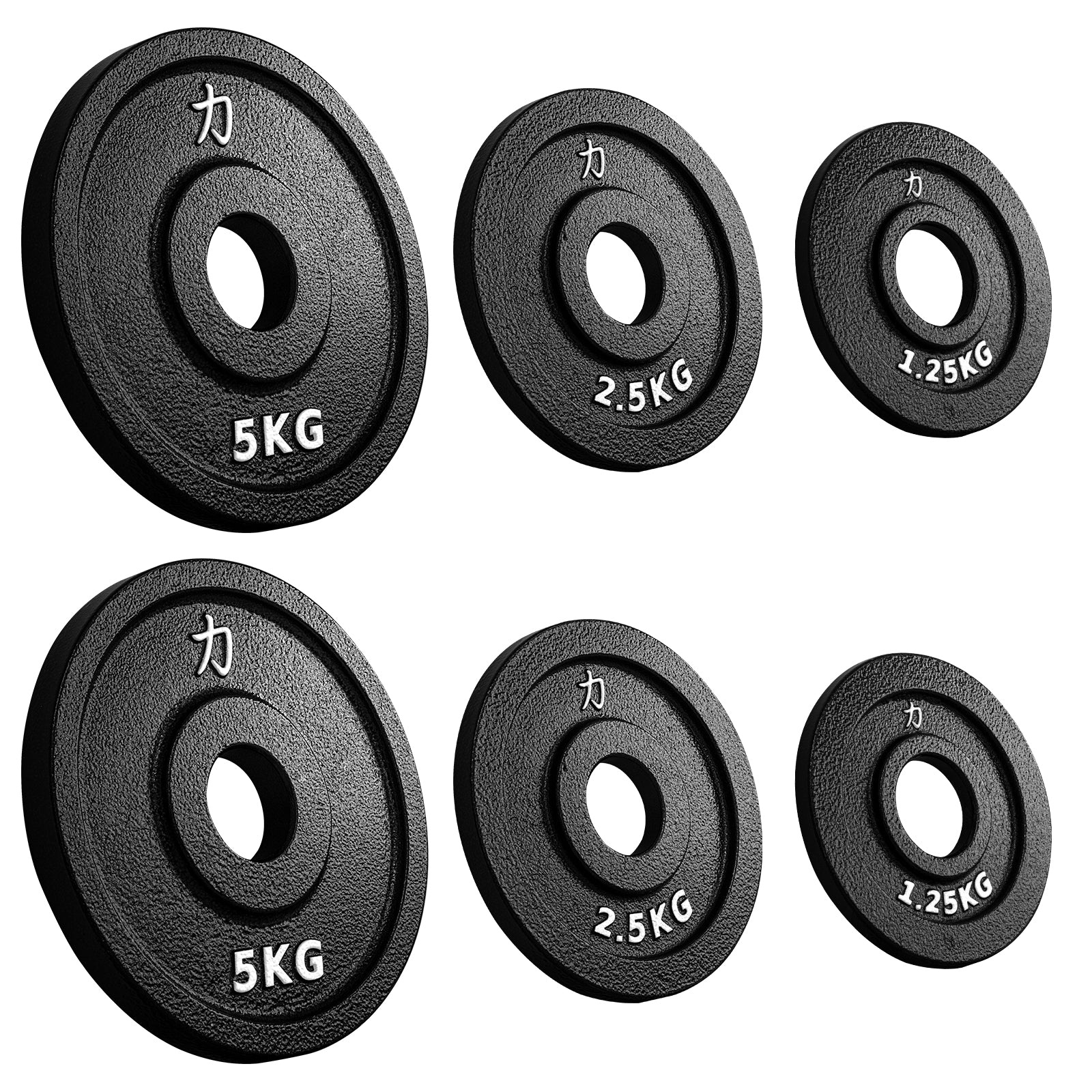 strength-shop-riot-gusseisenscheiben-set-kraftdreikampf-2x5kg-2x2-5kg-2x1-25kg image 1