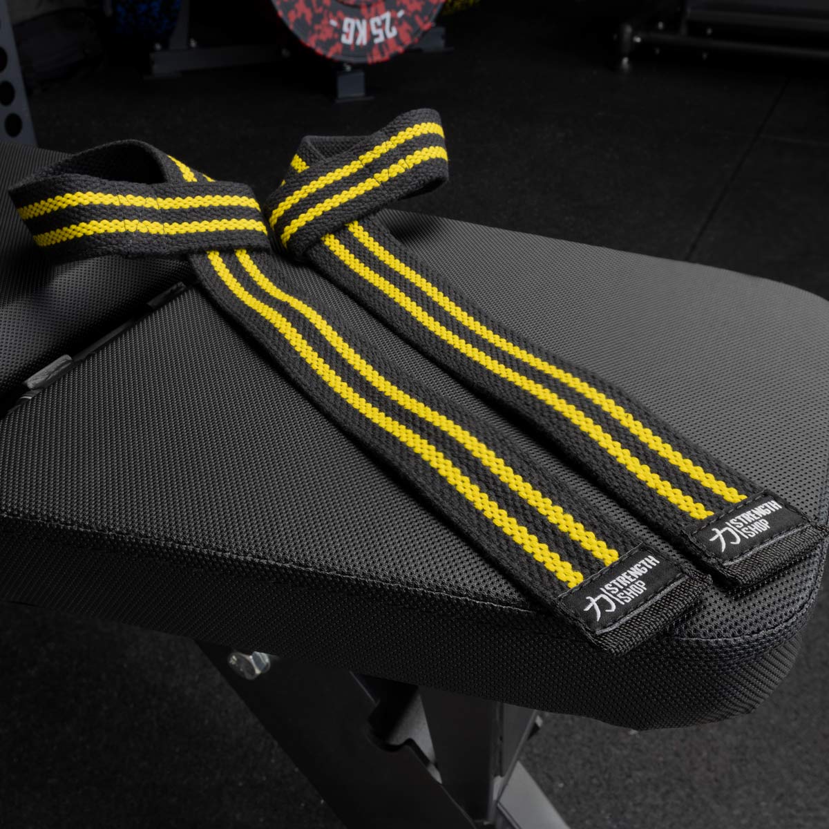 strength-shop-zughilfen-extra-lang-1-paar-baumwoll-straps-schwarz-gelb image 4