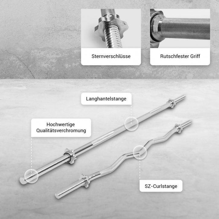 gorilla-sports-hantelstangenset-mit-langhantel-sz-curlstange-inkl-verschl-sse image 3
