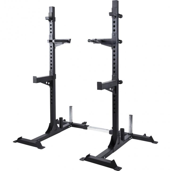 gorilla-sports-squat-rack-inkl-olympia-langhantelset-profi-140-kg image 2