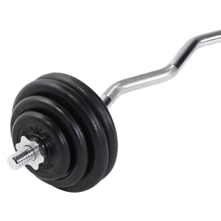 gorilla-sports-sz-curlset-gummi-35-kg-mit-sternverschl-ssen image 2