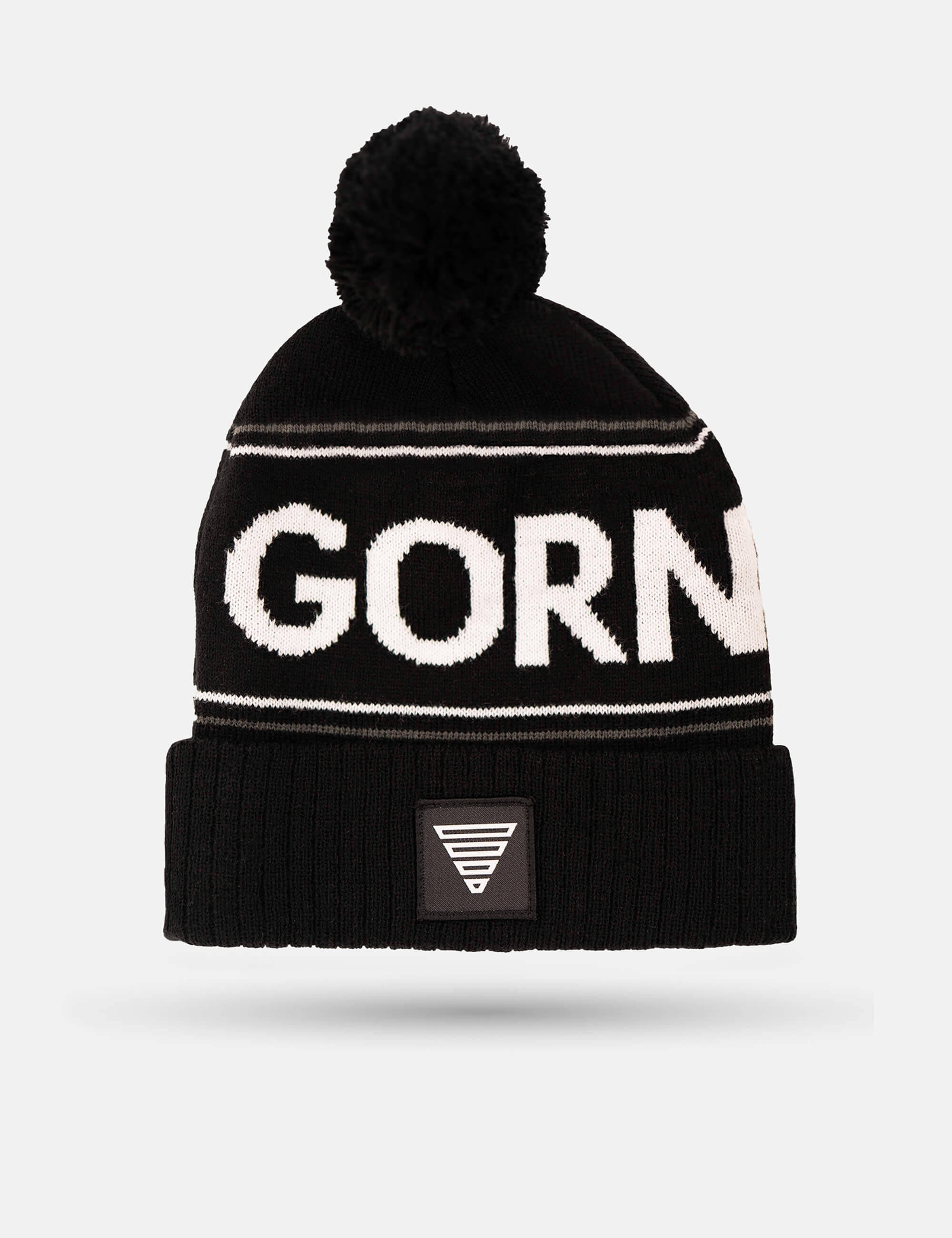 gornation-classic-pom-beanie-schwarzes-beanie-mit-bommel image 3