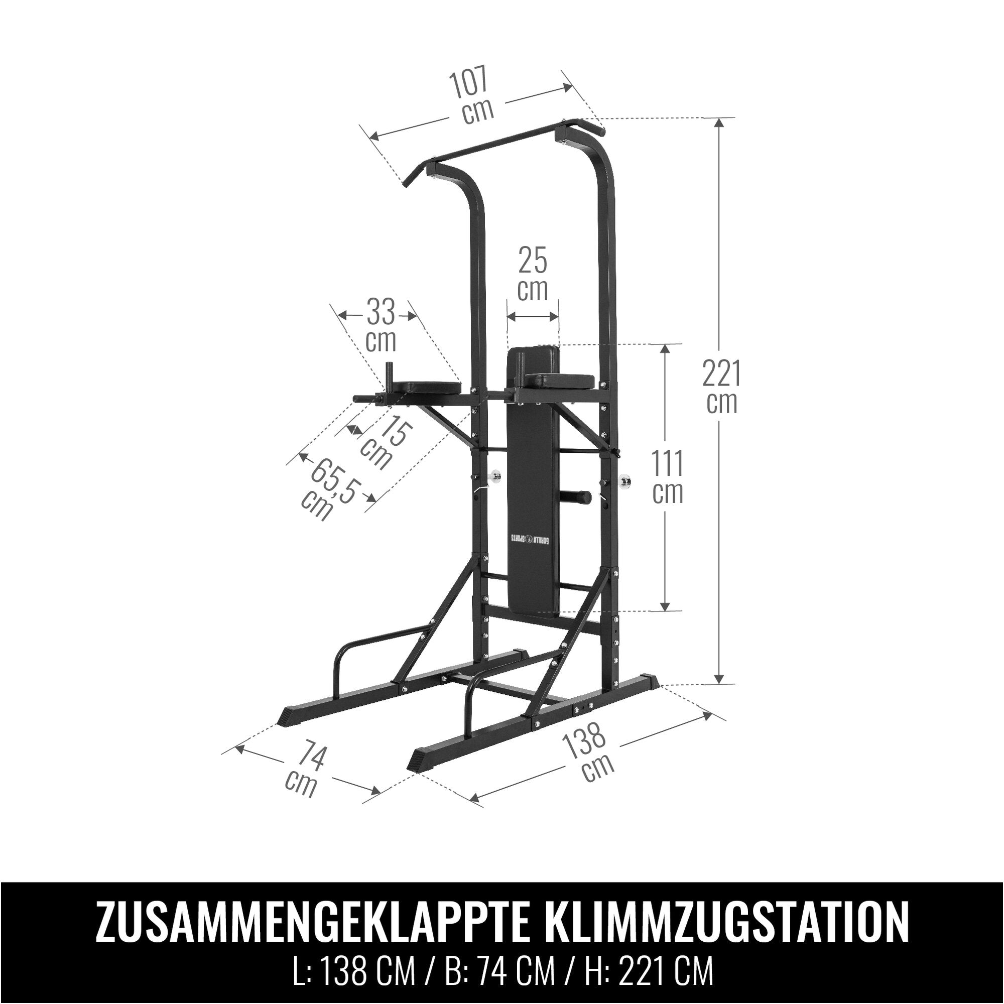 gorilla-sports-multistation-schwarz-dip-station-mit-klimmzugstange-und-hantelban image 8