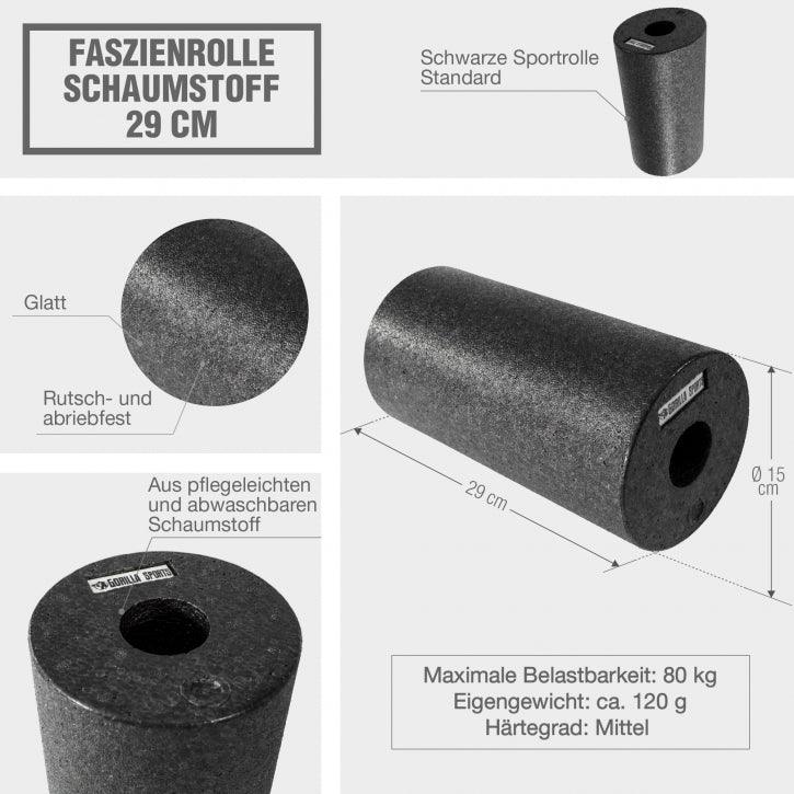 gorilla-sports-faszienrolle-mittel-hart-29-x-15-cm-schwarz image 3