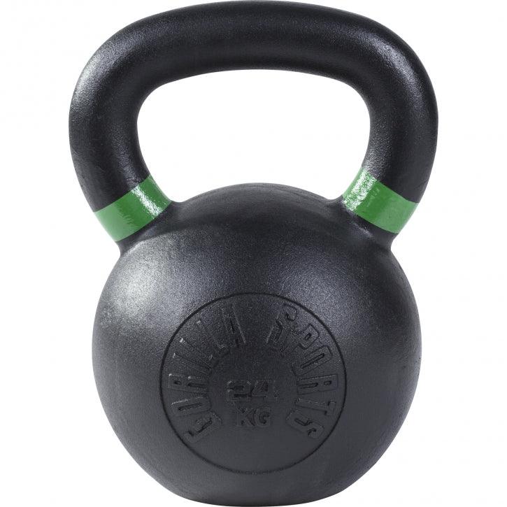 gorilla-sports-kettlebell-olympia-schwarz-aus-gusseisen-4-32-kg-mit-farbmarkieru image 7