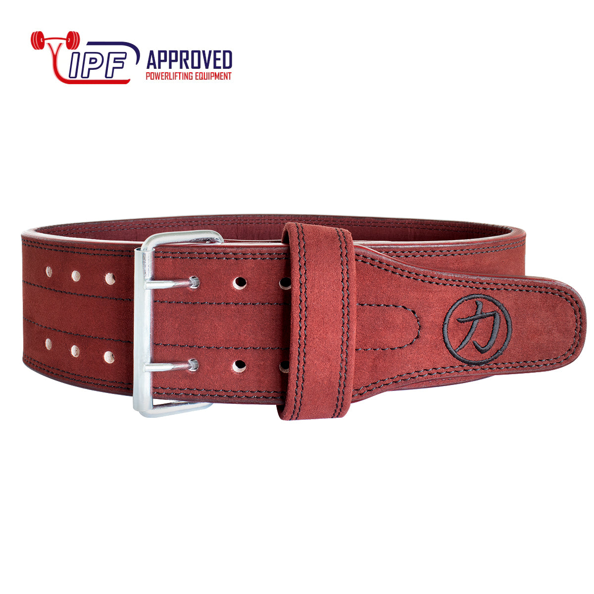 strength-shop-zweizinkiger-dreikampfg-rtel-10mm-weinrot-ipf-bvdk image 2