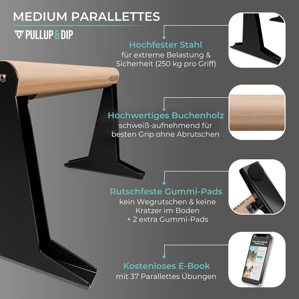 pullup-dip-calisthenics-intermediate-set-parallettes-medium-turnringe-b-nder-4er image 4