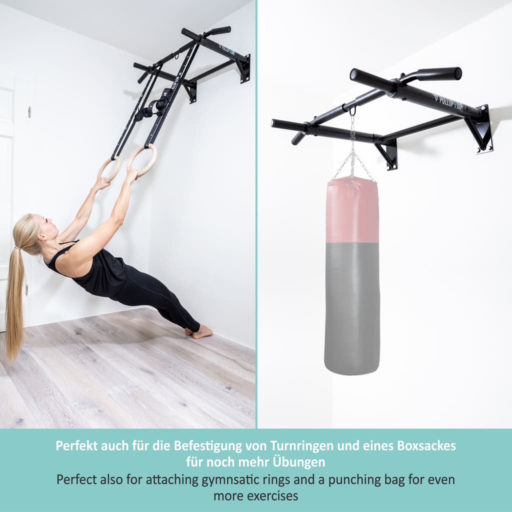 pullup-dip-klimmzugstange-wand-inkl-klimmzug-band image 6