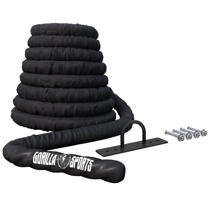 gorilla-sports-battle-rope-aus-nylon-9-15-m-inkl-wandbefestigung image 1